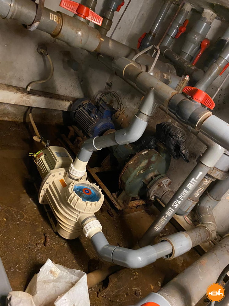 Pump and Piping System for a swimming pool